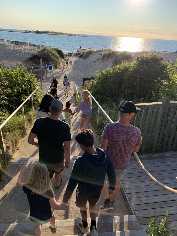 Sunset in the beach Tylösand, Halmstad. Per Gessles (Roxette) home-beach and hotel