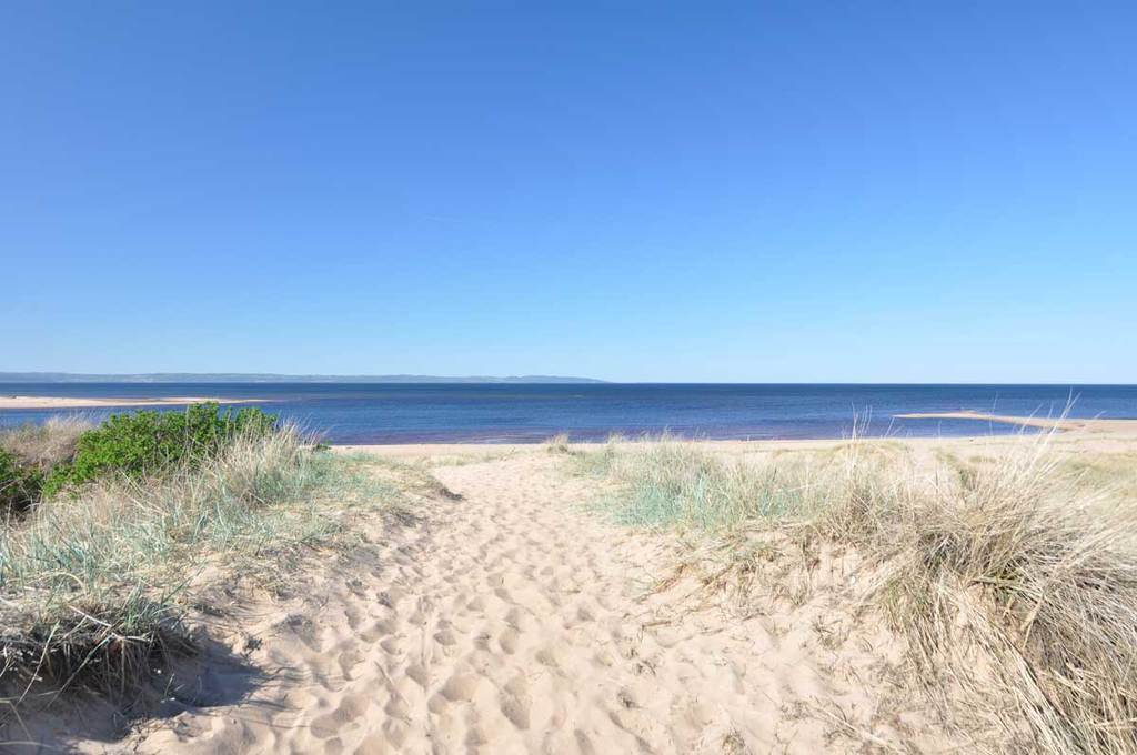 The beach is 10 minutes walking from the house.