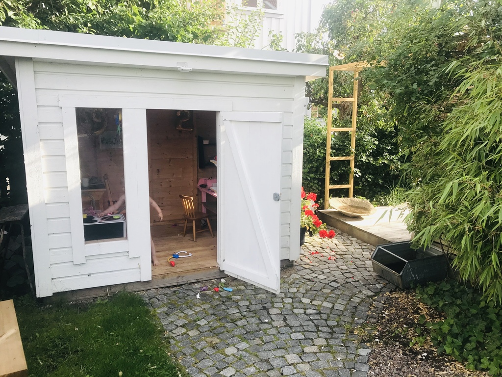 Our playhouse in the garden 