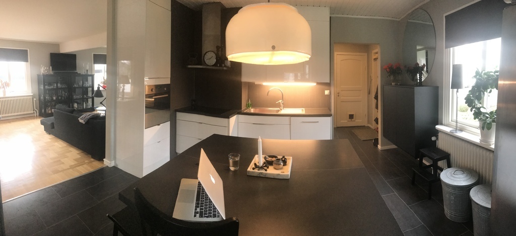 The Kitchen. The porch adjacent to the kitchen. 