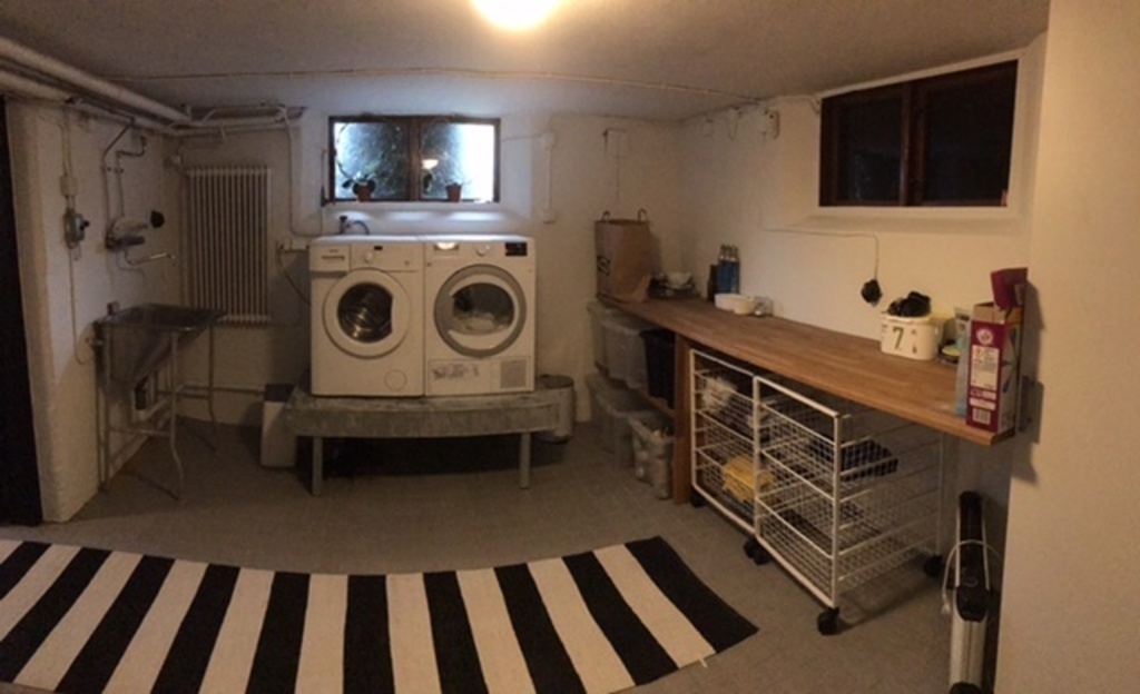 Basement with laundry facilities