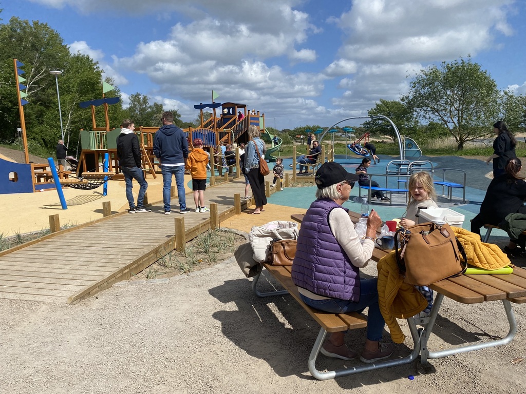 Playground by the sea, 5 min by car from our house. 