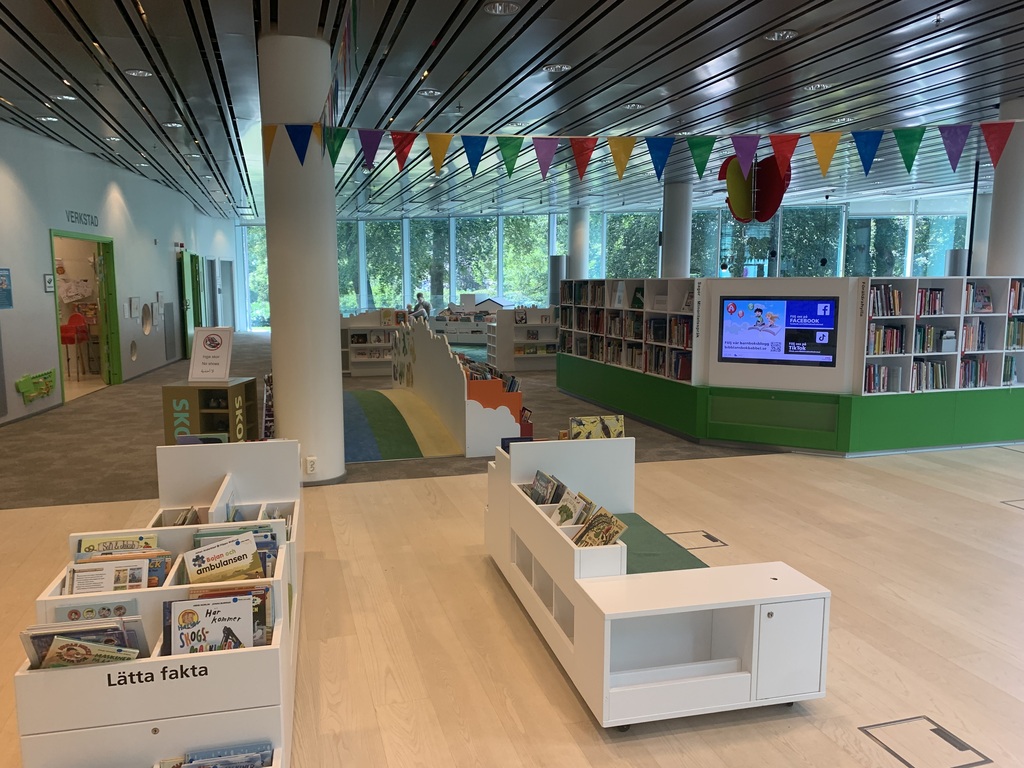 Library in Halmstad, 10 min walk.