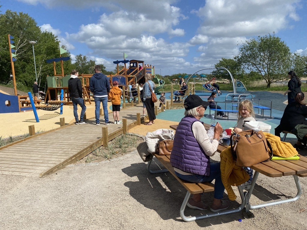 Playground by the sea, 5 min by car from our house. 
