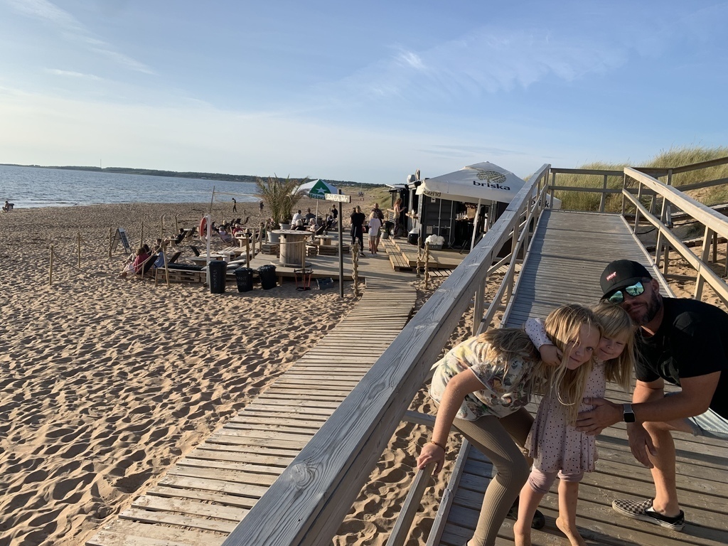 Beach bar by the sea in Halmstad