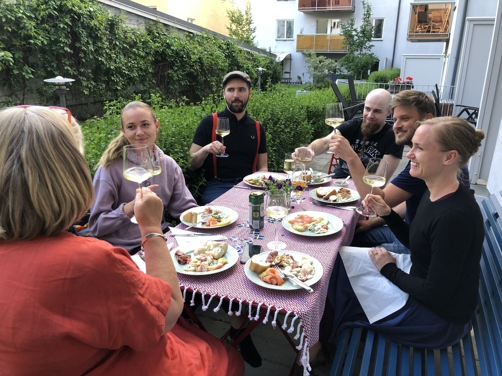 Family lunch on the terrace