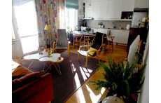 Living room combined kitchen