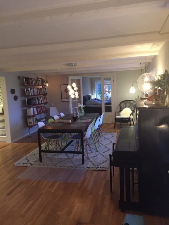 Living room/dining area downstairs