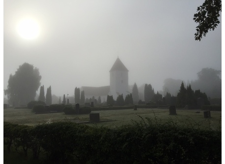 The church in Torna Hällestad dating from the 12th century. (200 m)