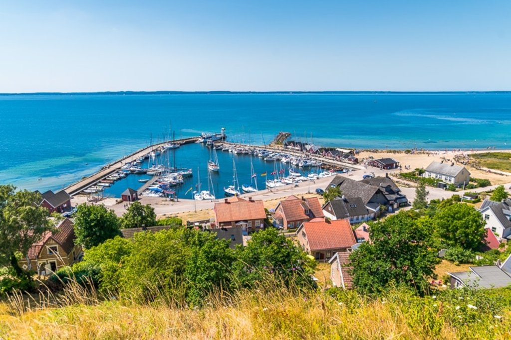 The island of Ven, right in the middle of Öresund (54 km + 45 min. ferryride). Great for a day-trip!