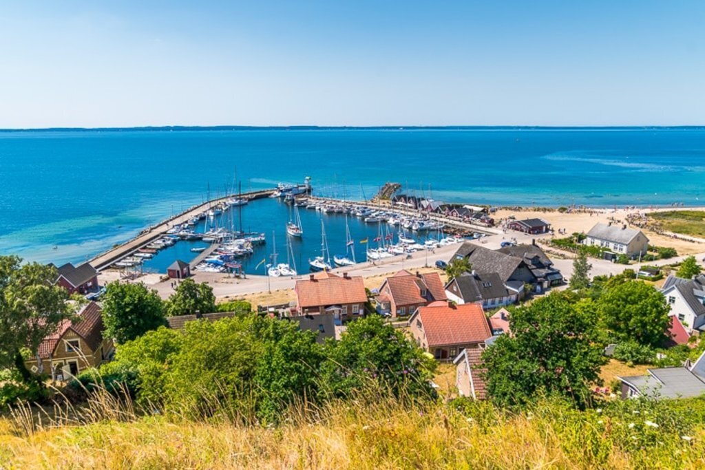 The island of Ven, right in the middle of Öresund (54 km + 45 min. ferryride). Great for a day-trip!