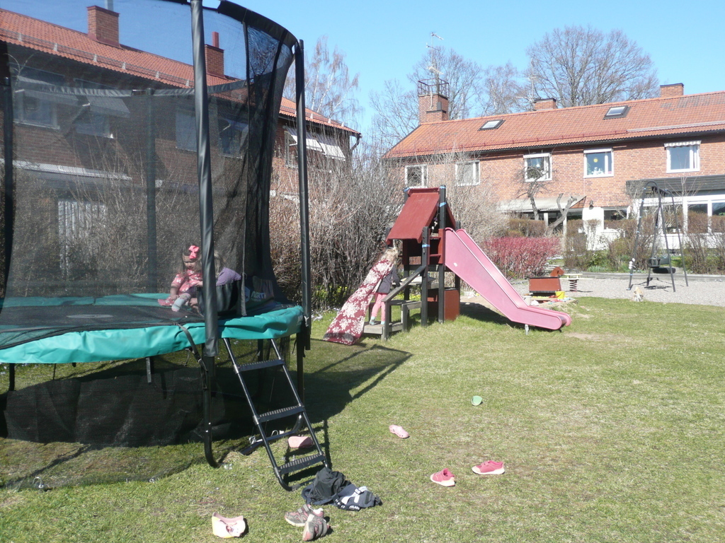 The playground just outside the backside of our house
