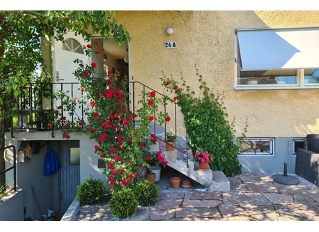 Our bright yellow townhouse in southern Stockholm