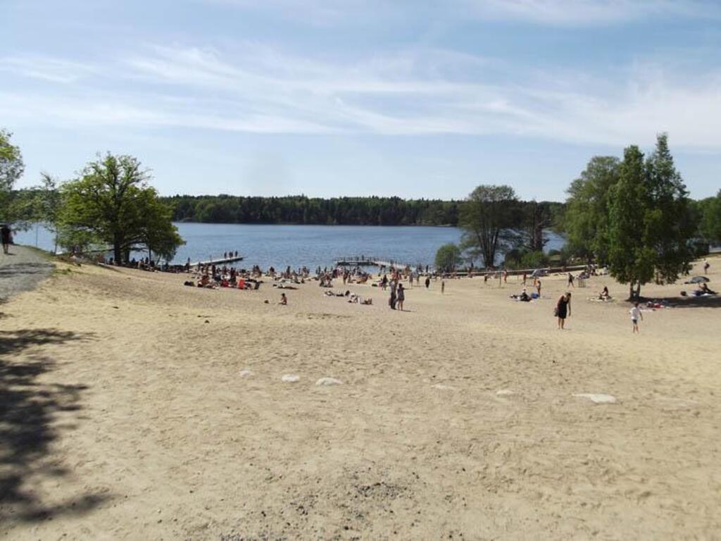 Lake Flaten - a 5 min drive - has two beaches to choose from