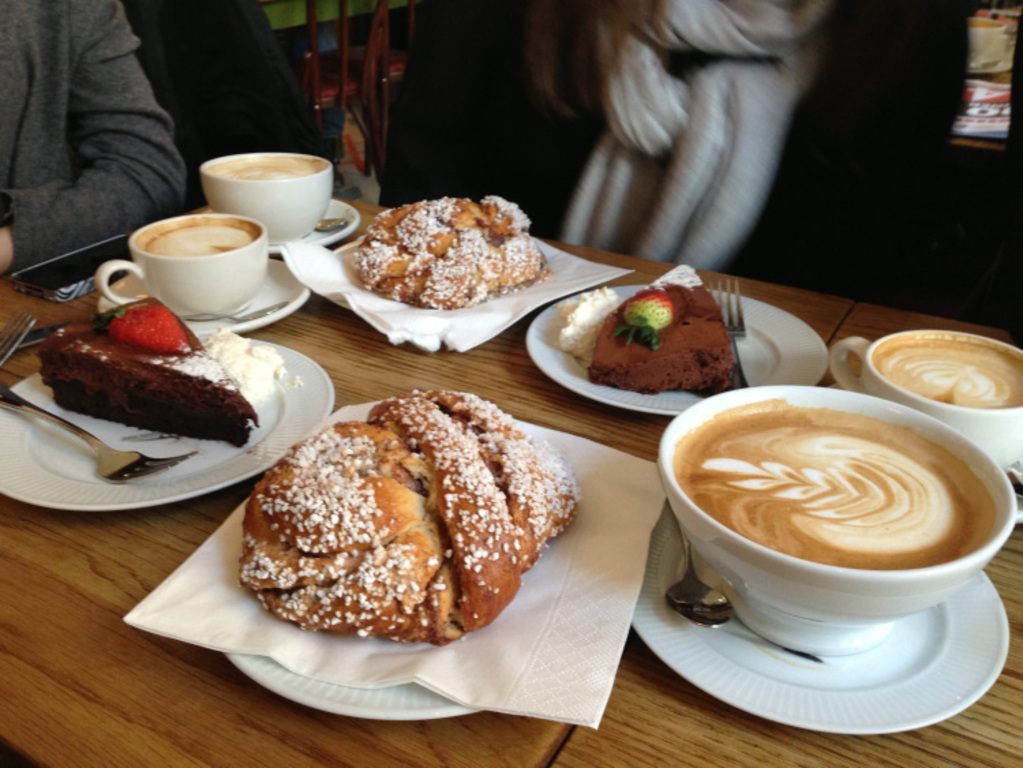 The biggest cinnamon rolls you can find, at Cafe Saturnus! (5 min. walk)