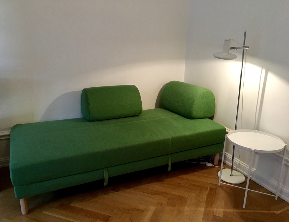 Sofa bed in living room