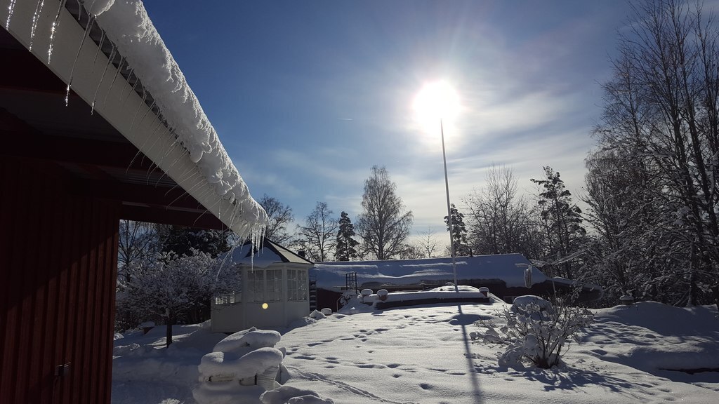 Winter seen from the garage