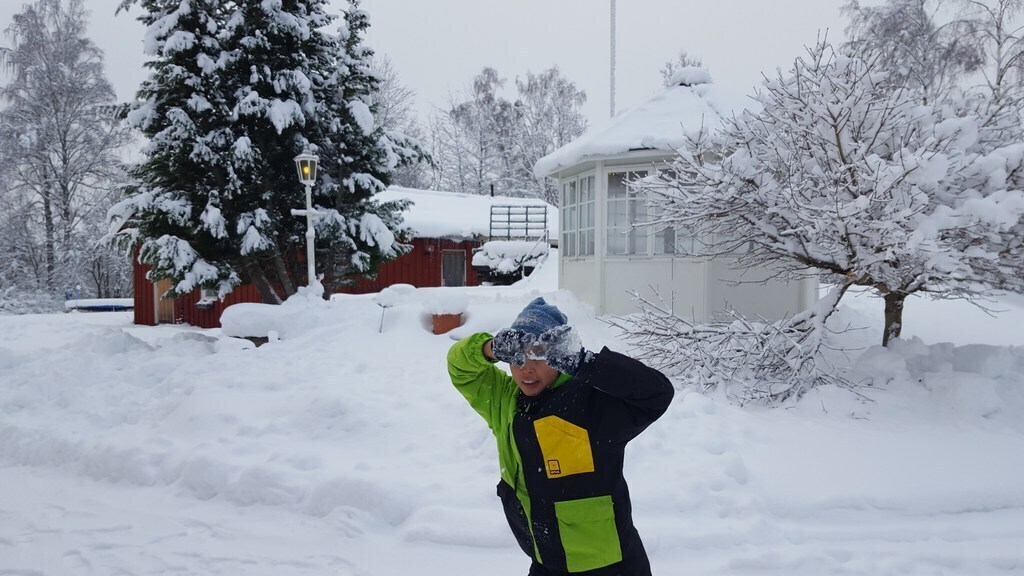 We have a lot of snow during the winter