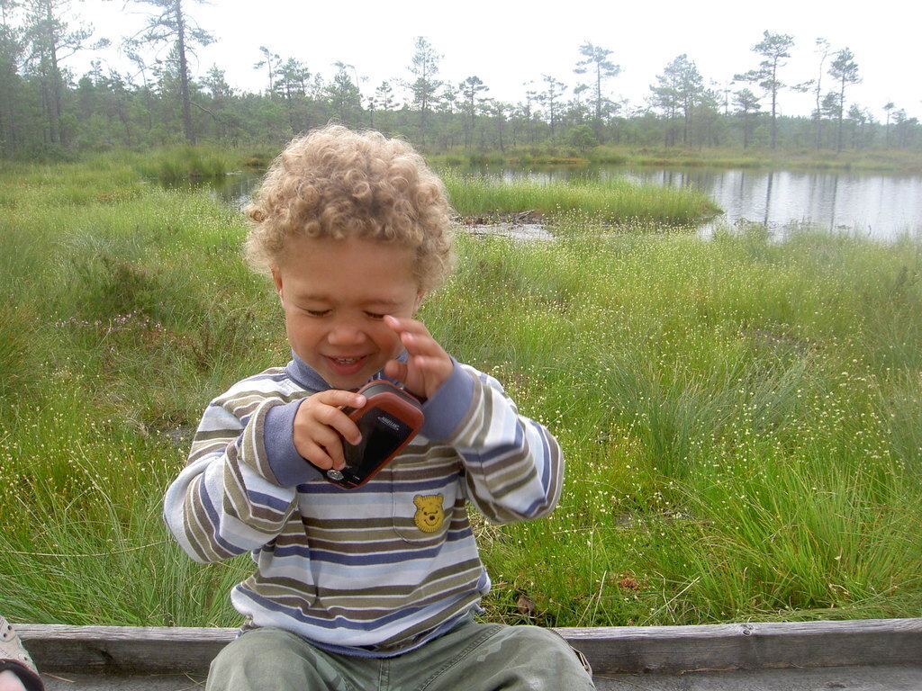Picnicking at Dumme mosse, a bog close to our house