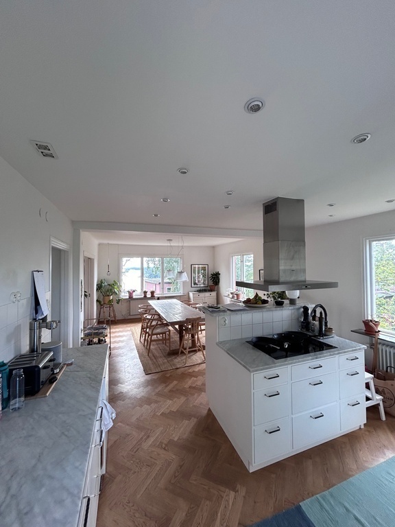 Main floor (second): Kitchen towards dining table 