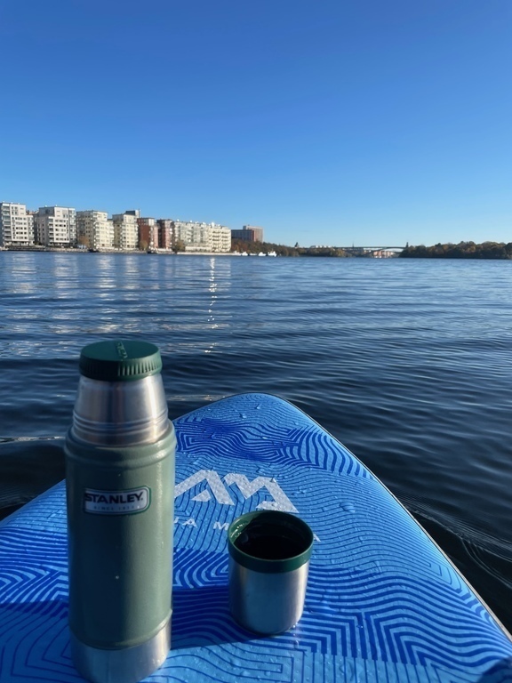 SUP with view over Stockholm. You can paddle around island or take an early morning paddle