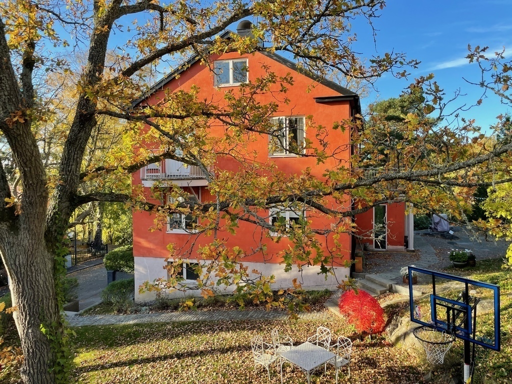 The house at fall/autumn