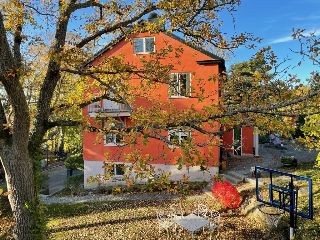 The house at fall/autumn