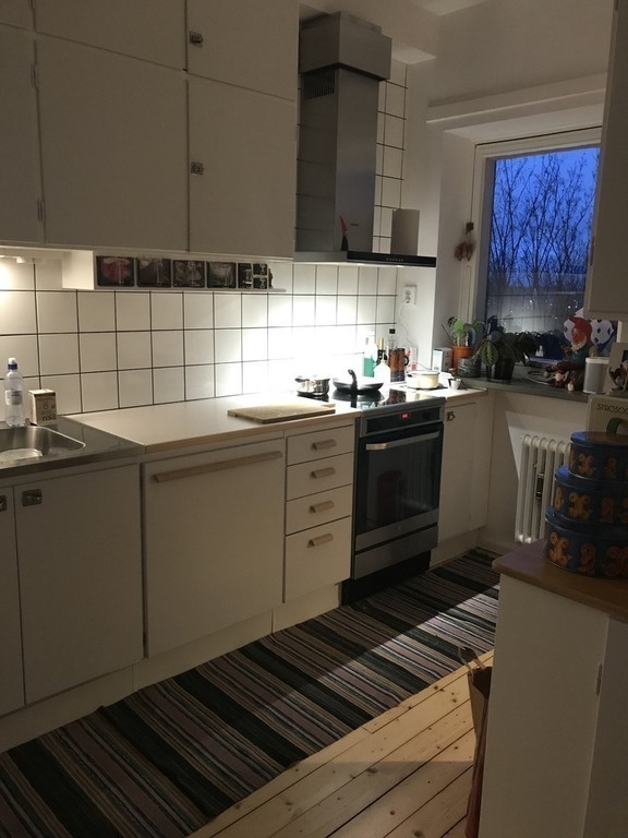 Part of the L shaped kitchen