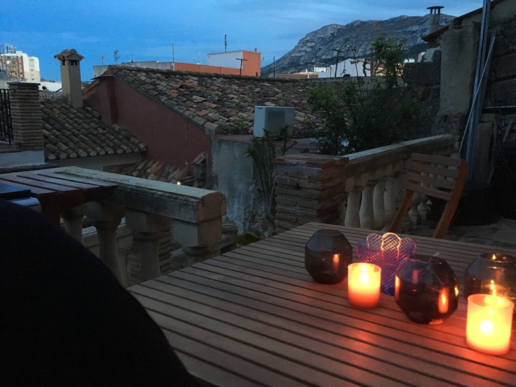 Evening on the terrace in Denia 