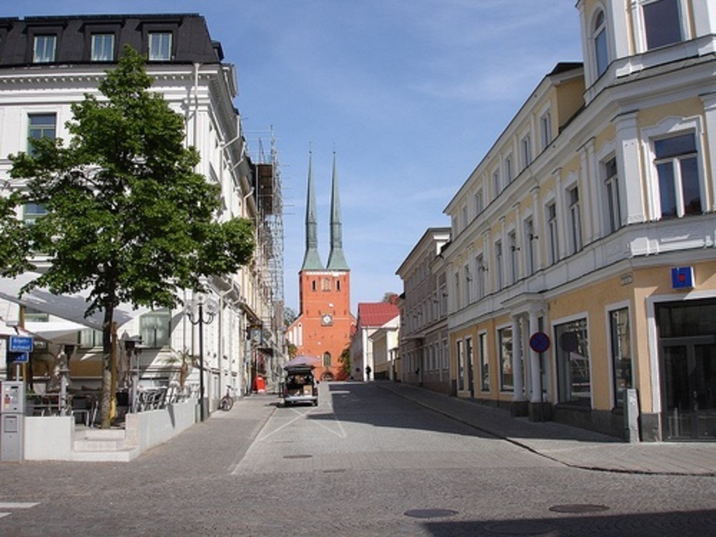 Växjö city centre and cathedral