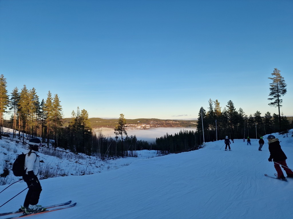 Downhill skiing in Bjursås