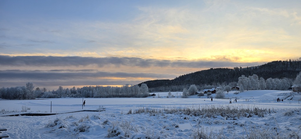 The lake from a bit afar