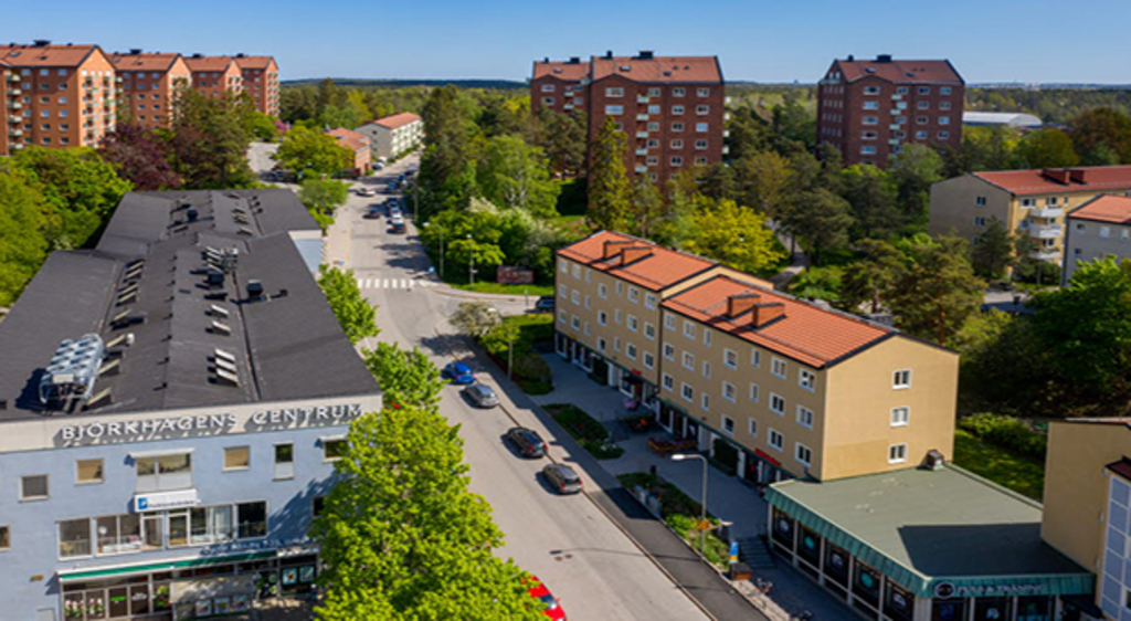 Björkhagen suburb, a classic "people's home" suburb of Stockholm