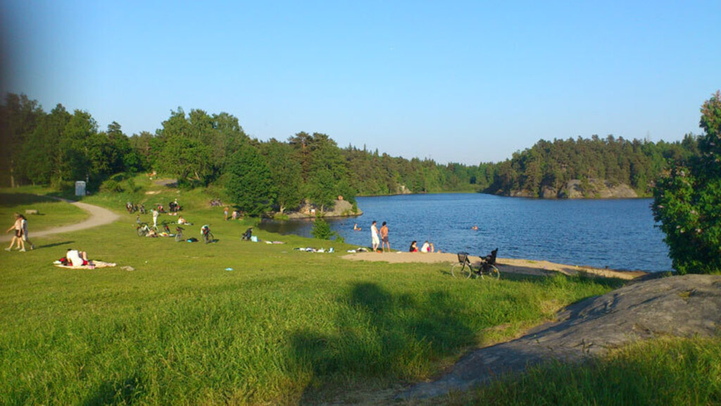 Söderbysjön, 10 minute walk from our place