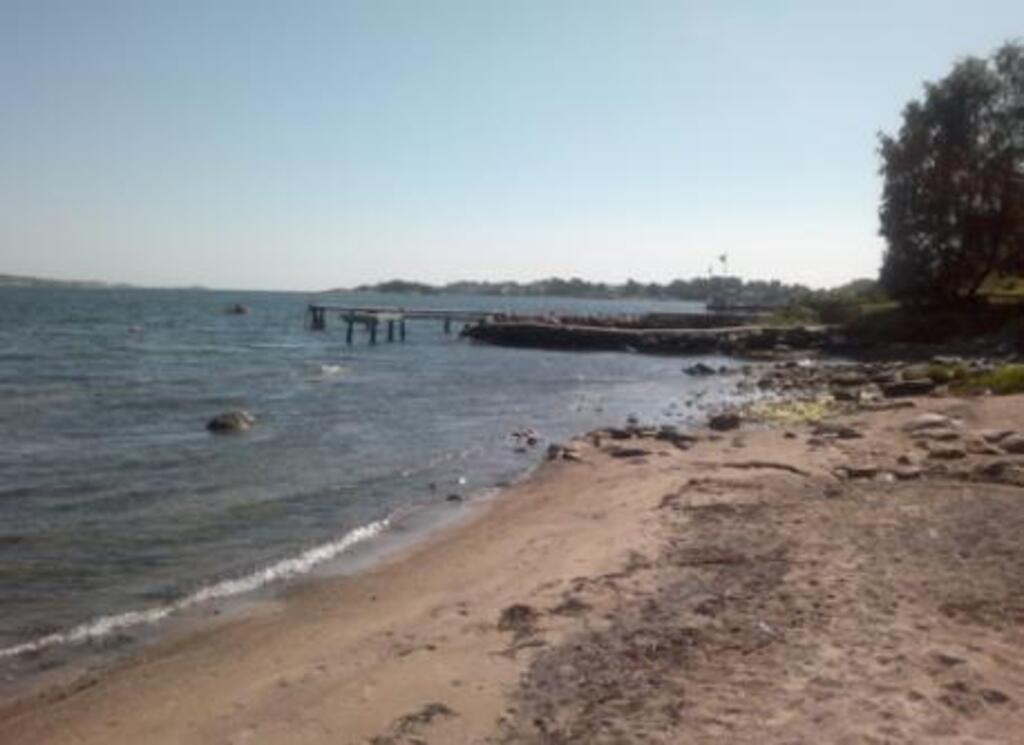 The beach (Stora Enen) right alongside the harbour where we have our boat.
