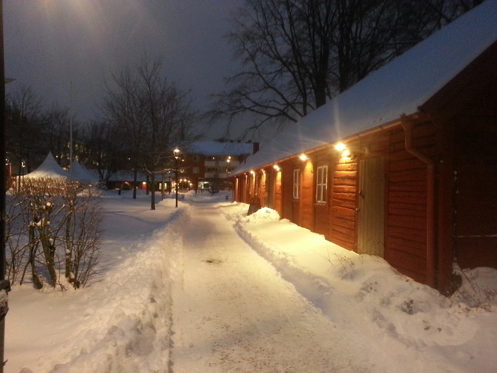 Helensparken at christmas, Skövde