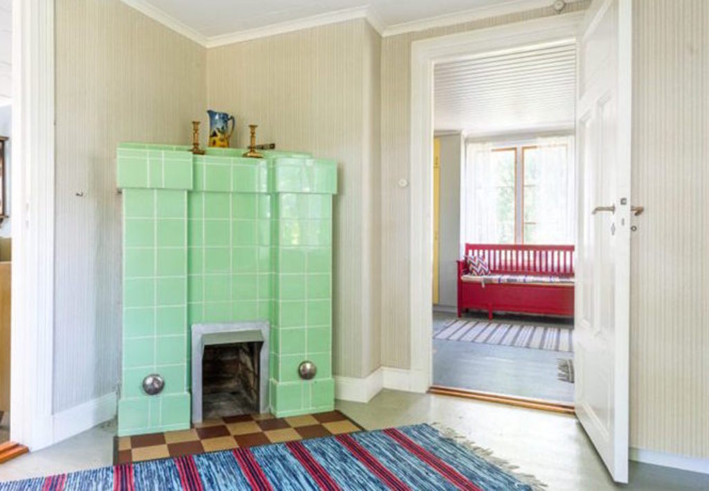 An unusual fire place