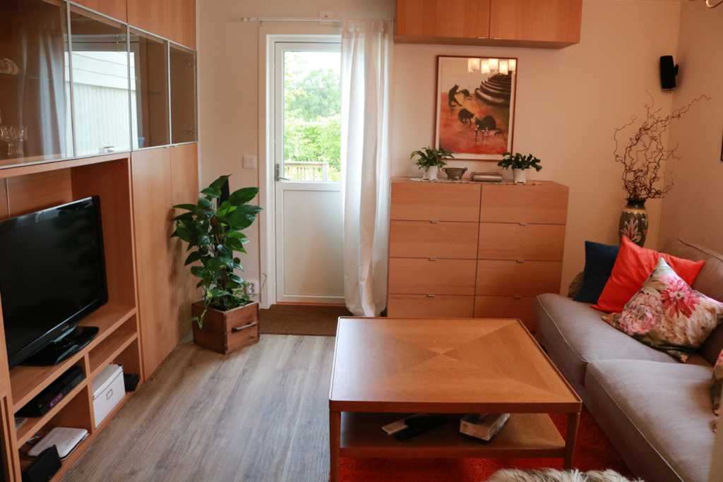 The living room downstairs.