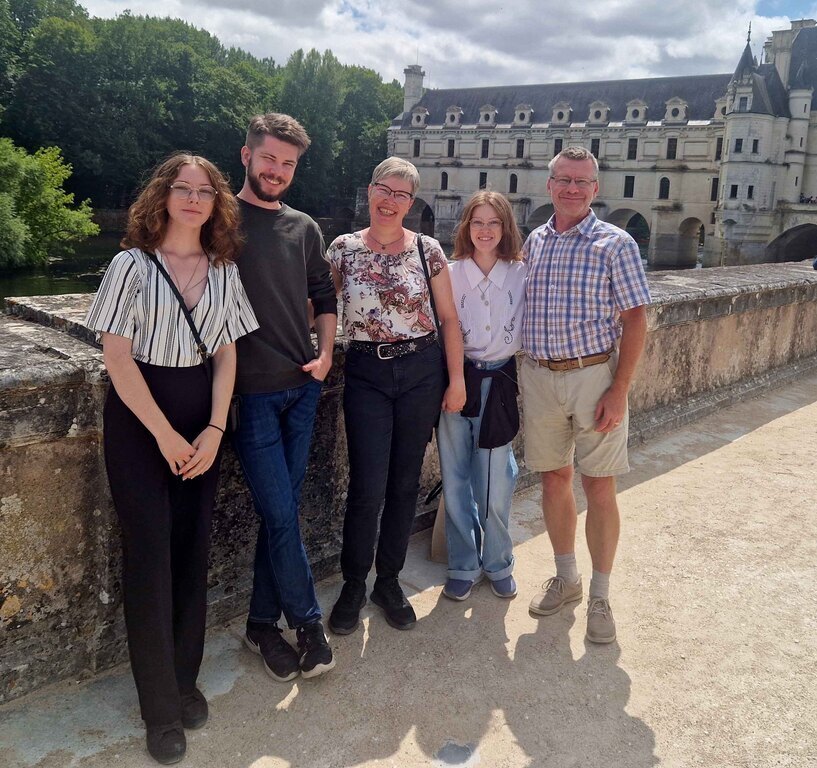 Our family during an exchange in France 2023.