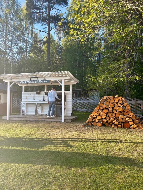 Outdoor kitchen at our country house 