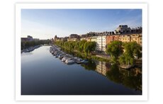 Our street, Kungsholms strand right by the canal