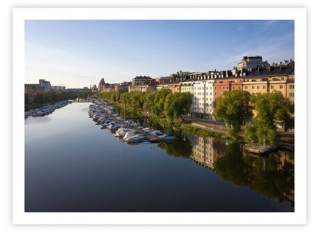 Our street, Kungsholms strand right by the canal