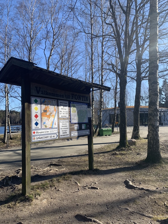 Fontin, exercise centre with café, playground and running/walking tracks, 10 minuters drive from our house