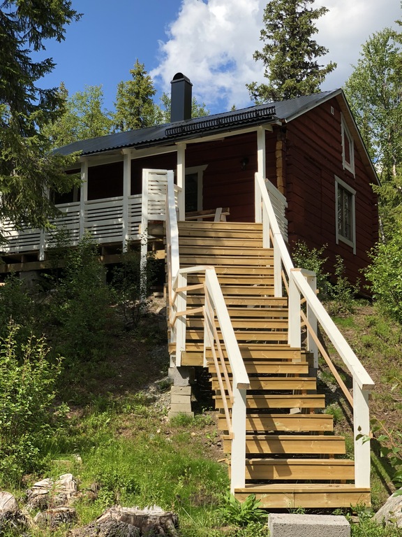 This is one of our houses in Saxnäs, 90 km from Vilhelmina