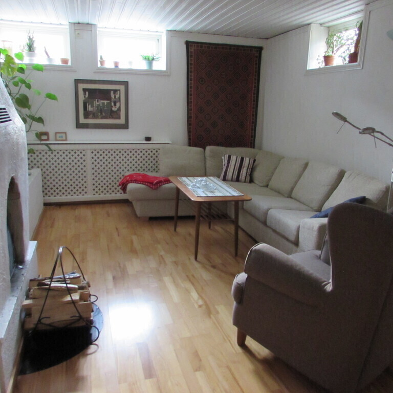 Second livingroom with fire place