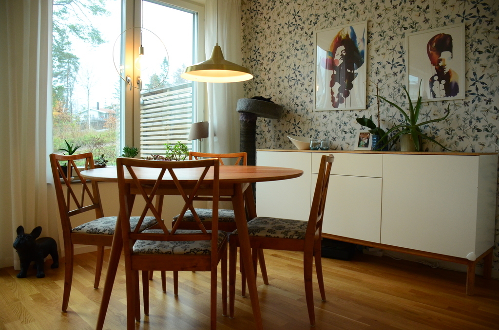 Dinner table in the living room