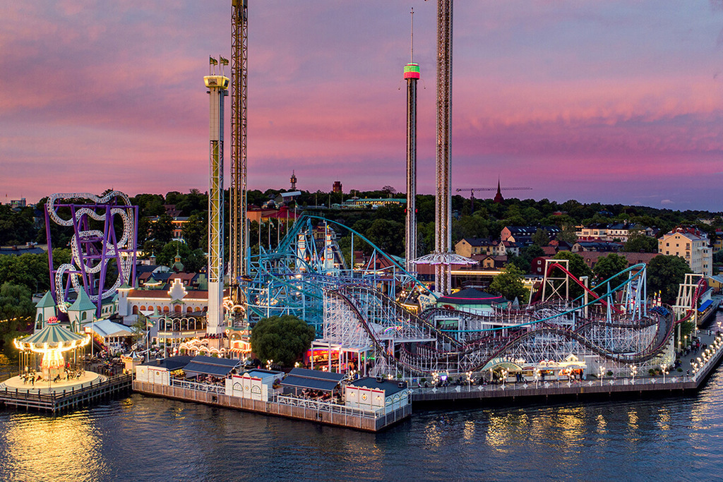 Gröna Lund - Stockholms city center amusement park. 
