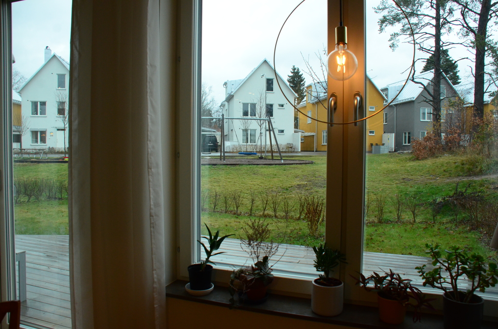 Playground just outside our small garden