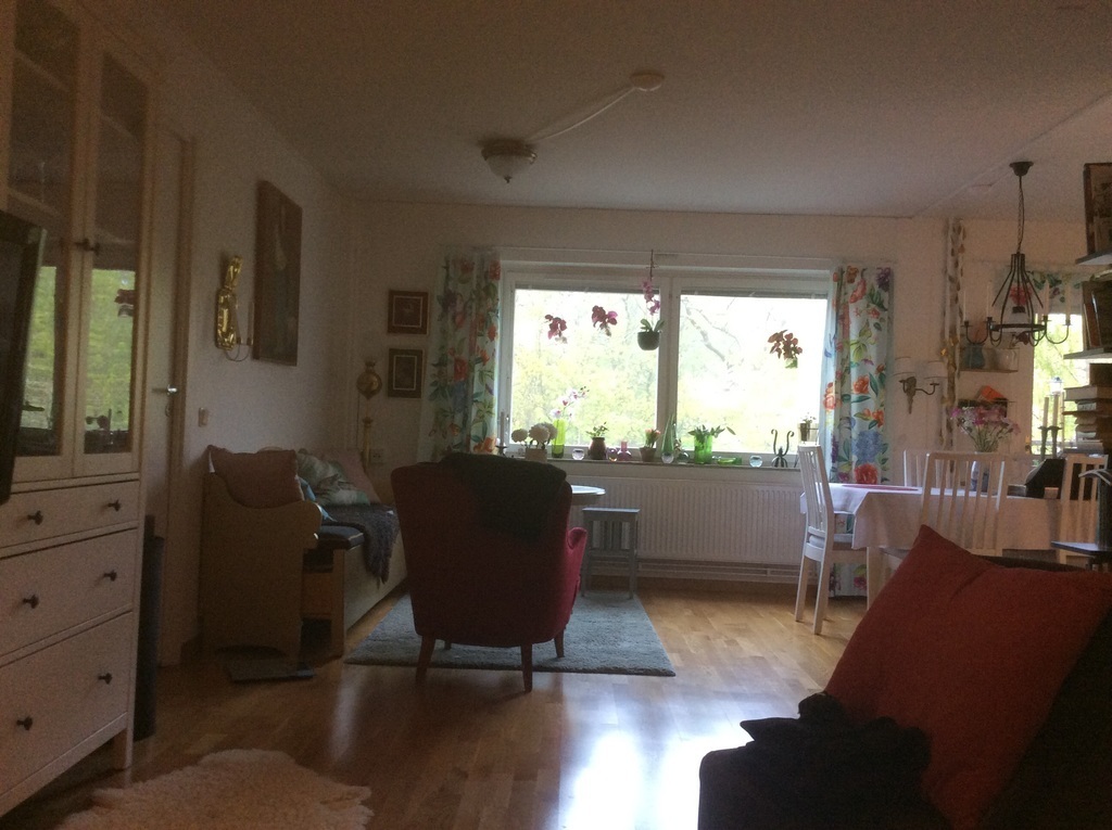 Del av öppna planlösningen 