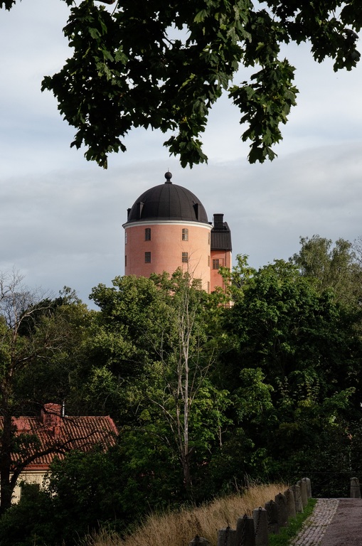 Part of the castle on its ridge